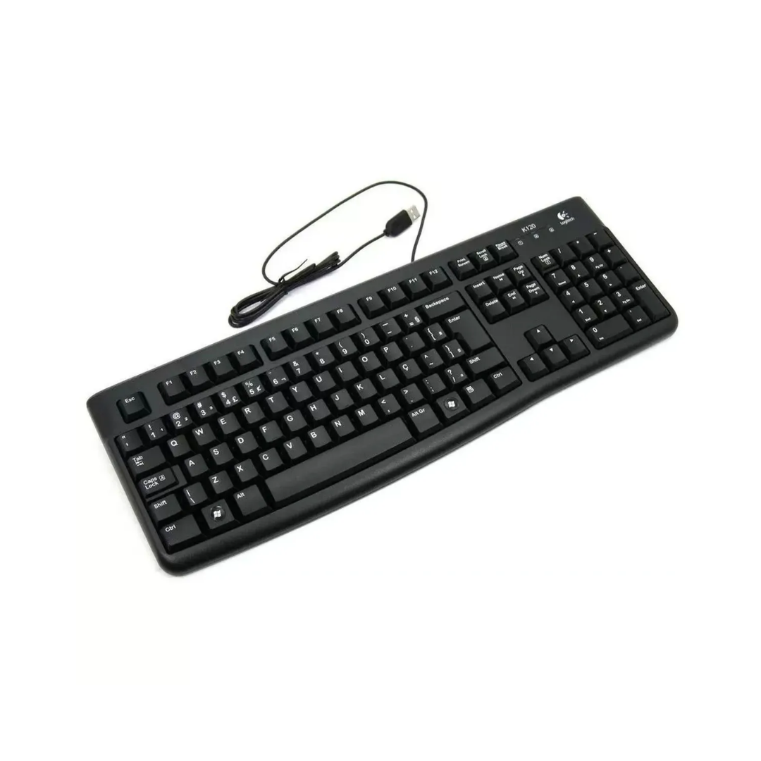 TECLADO USB STD LOGITECH K120 PRETO 920-004423