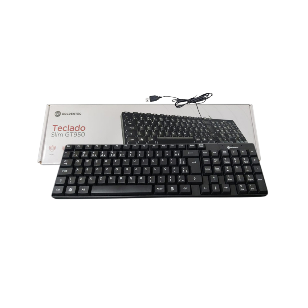 TECLADO USB STD GOLDENTEC GT950 PRETO